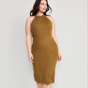 Sleeveless Rib-Knit Midi Sweater Dress | Old Navy